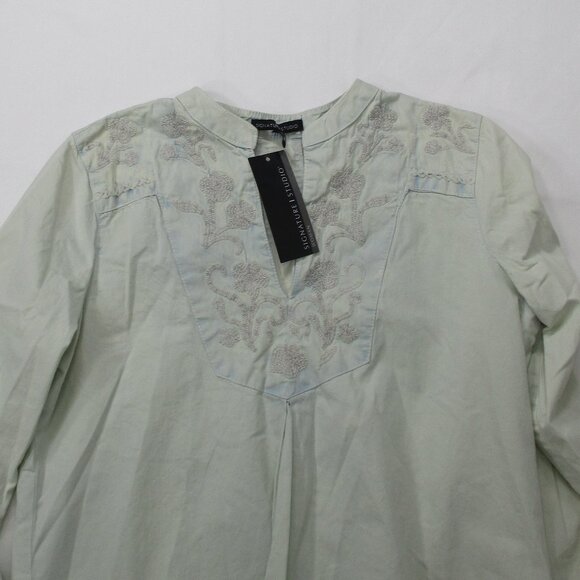 SIGNATURE STUDIO Embroidered Tunic Top NWT Small💥 - Picture 6 of 8
